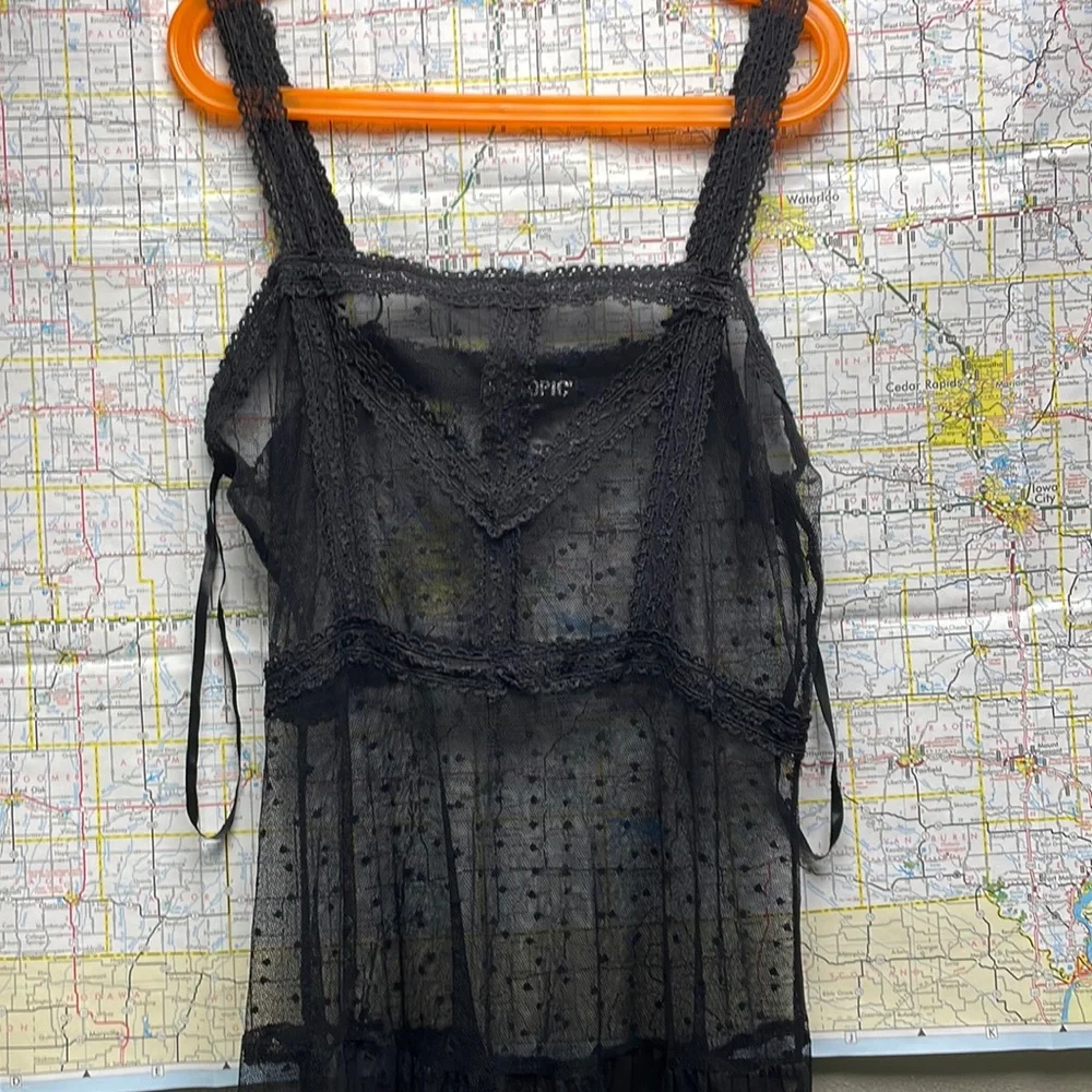 Hot Topic vintage Mesh Maxi Dress - Picture 3 of 10